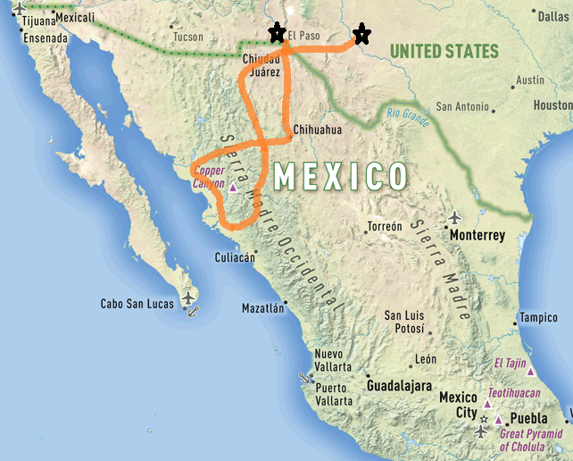 Homemade Map of Mexico
